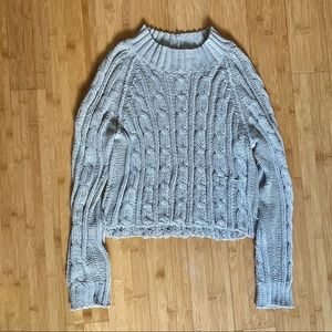 Wooden ships oatmeal /beige knit sz small